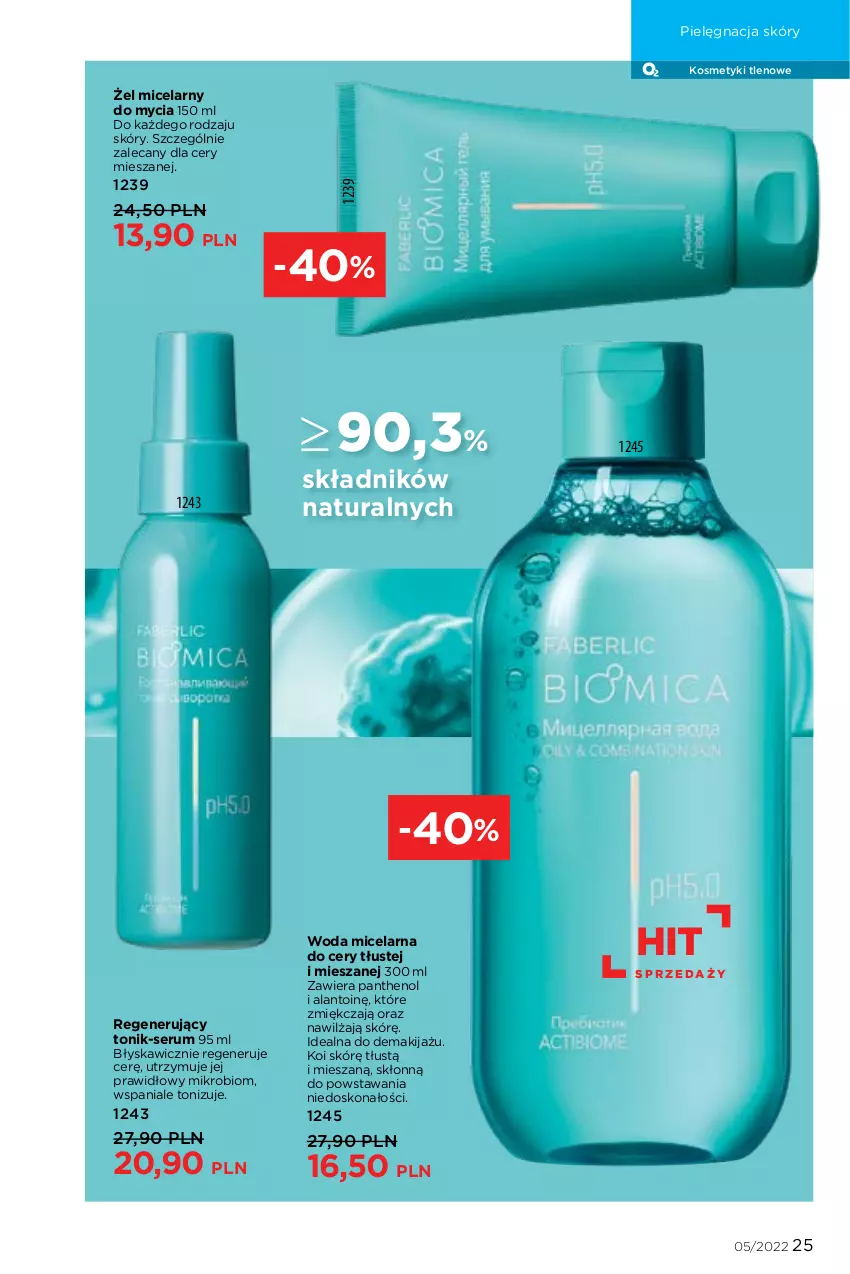 Gazetka promocyjna Faberlic - ważna 14.03 do 03.04.2022 - strona 25 - produkty: Makijaż, Pielęgnacja skóry, Rum, Ser, Serum, Tonik, Woda, Woda micelarna