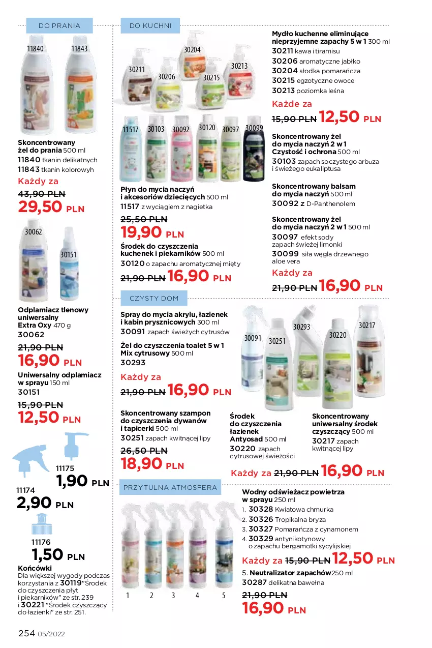 Gazetka promocyjna Faberlic - ważna 14.03 do 03.04.2022 - strona 254 - produkty: Aloe vera, Arbuz, Balsam do mycia naczyń, Bryza, Do mycia naczyń, Dywan, Dzieci, Kawa, Mydło, Odplamiacz, Odświeżacz powietrza, Owoce, Piekarnik, Płyn do mycia, Płyn do mycia naczyń, Szampon, Wełna