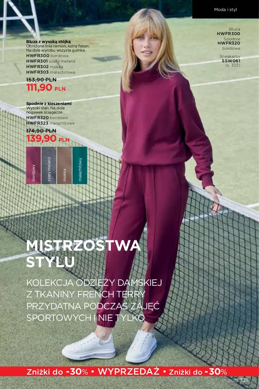 Gazetka promocyjna Faberlic - ważna 14.03 do 03.04.2022 - strona 321 - produkty: Bluza, Fa, Moda, Por, Sneakersy, Sok, Spodnie, Sport