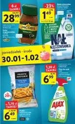 Gazetka promocyjna Intermarche - Gazetka Intermarche - Gazetka - ważna od 01.02 do 01.02.2023 - strona 39 - produkty: Nałęczowianka, Kawa rozpuszczalna, Ajax, Kawa, Jacobs Krönung, Woda mineralna, Frytki, Jacobs, Woda, Płyn do szyb