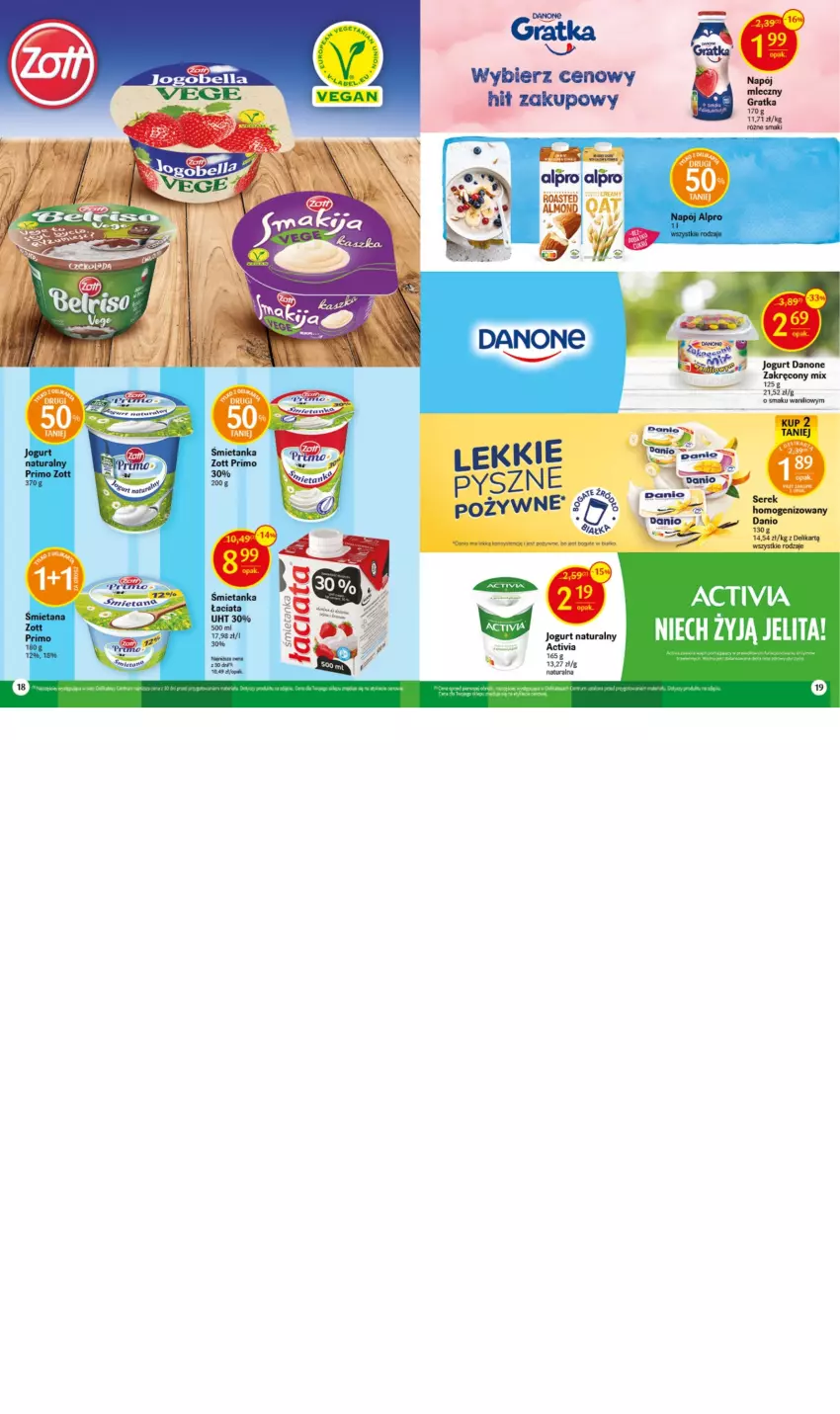 Gazetka promocyjna Delikatesy Centrum - Gazetka LATO 2023 - ważna 21.06 do 30.06.2023 - strona 10 - produkty: Activia, Bell, Bella, Danio, Jogobella