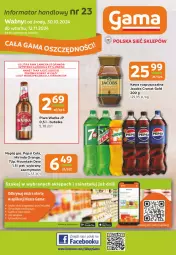 Gazetka promocyjna Gama - Gazetka Gama - Gazetka - ważna od 12.11 do 12.11.2024 - strona 1 - produkty: Piwa, Piwo, Piec, Kawa rozpuszczalna, Gra, 7up, Mirinda, Kawa, Warka, Pepsi, Jacobs, Napój, Fa