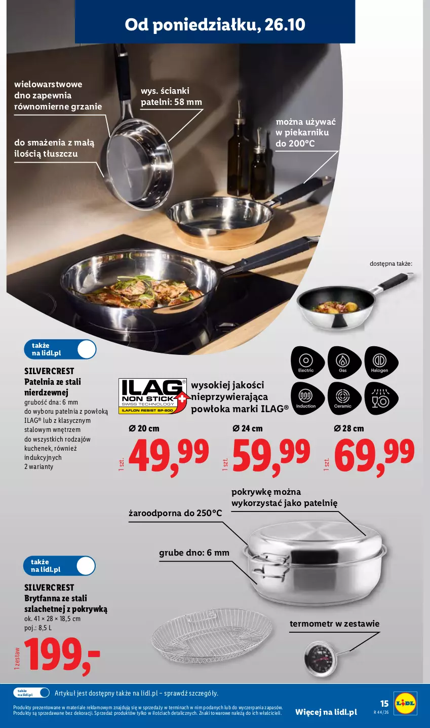 Gazetka promocyjna Lidl - Katalog - ważna 26.10 do 31.10.2026 - strona 19 - produkty: Fa, Patelnia, Piekarnik, Por, Silvercrest, Sok, Termometr