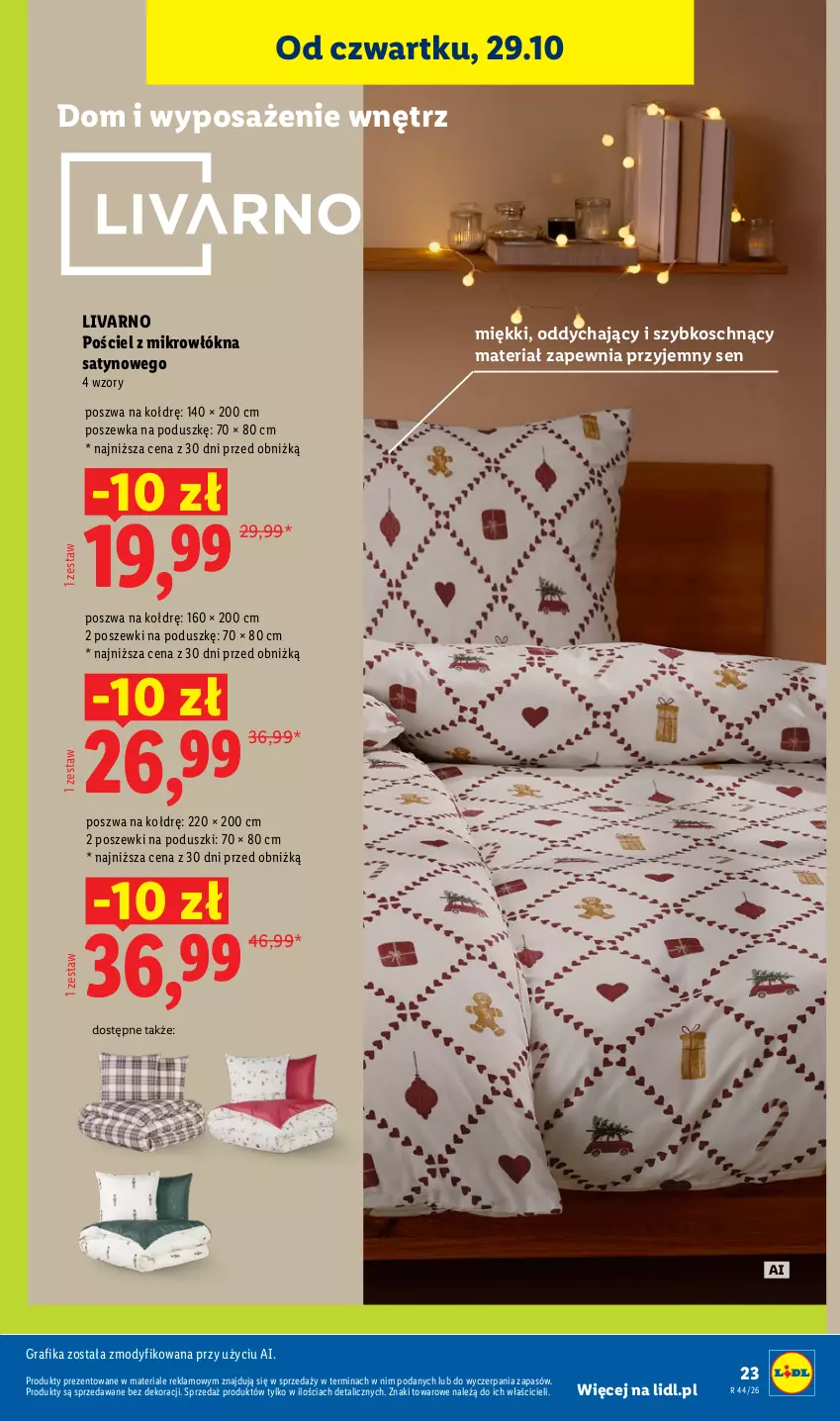 Gazetka promocyjna Lidl - Katalog - ważna 26.10 do 31.10.2026 - strona 29 - produkty: Gra, Grafika, Ivar, Pościel, Poszewka