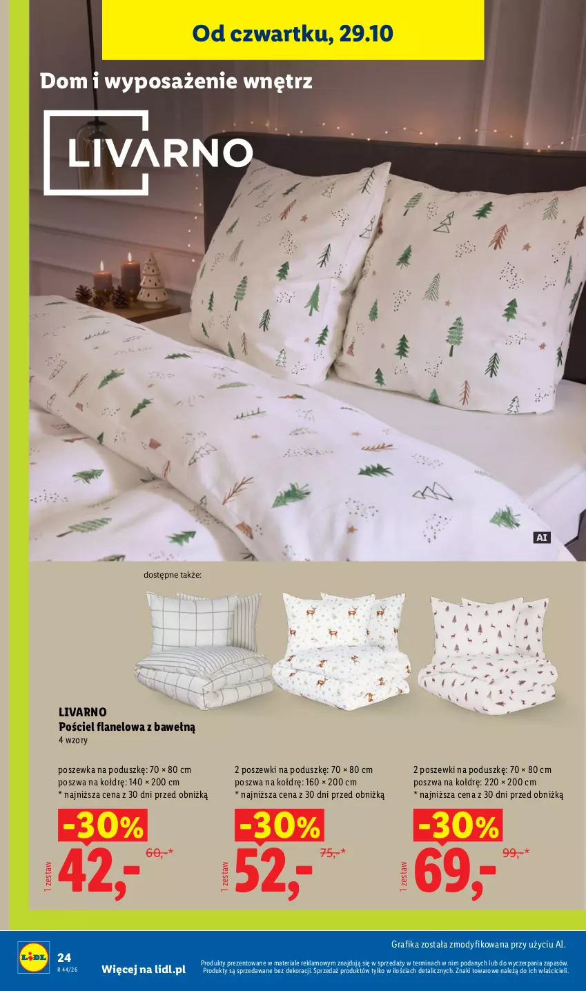 Gazetka promocyjna Lidl - Katalog - ważna 26.10 do 31.10.2026 - strona 30 - produkty: Gra, Grafika, Ivar, Pościel, Pościel flanelowa, Poszewka
