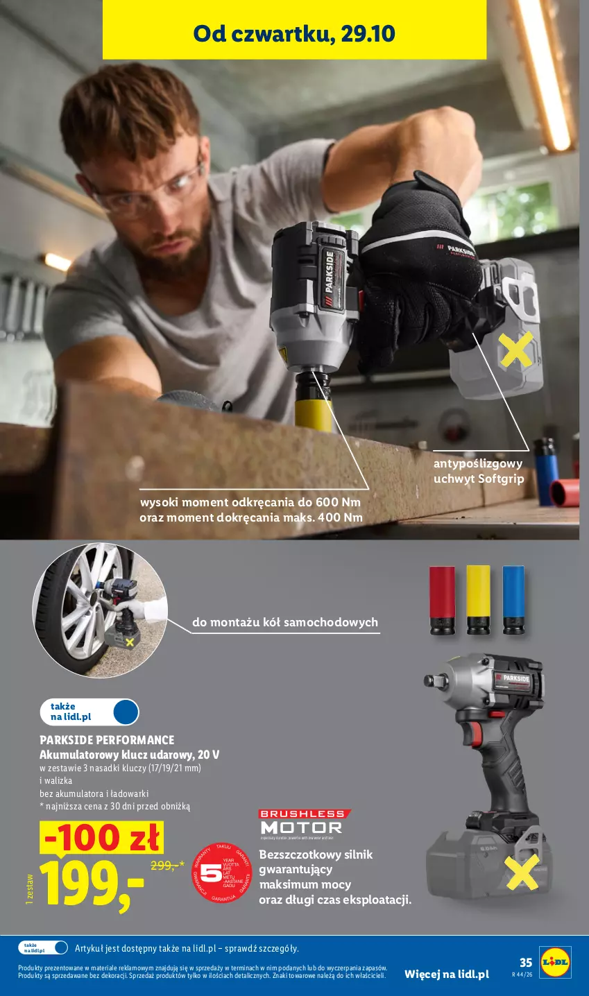 Gazetka promocyjna Lidl - Katalog - ważna 26.10 do 31.10.2026 - strona 41 - produkty: Akumulator, Klucz udarowy, Parkside, Sok, Walizka