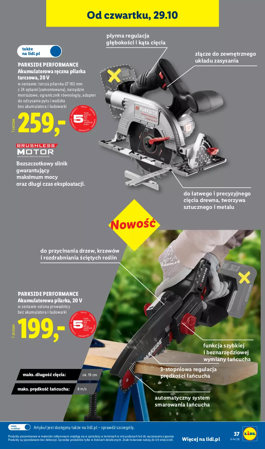 Gazetka promocyjna Lidl - Katalog - ważna 26.10 do 31.10.2026 - strona 43 - produkty: Akumulator, Gra, Parkside, Pilarka tarczowa, Top, Walizka