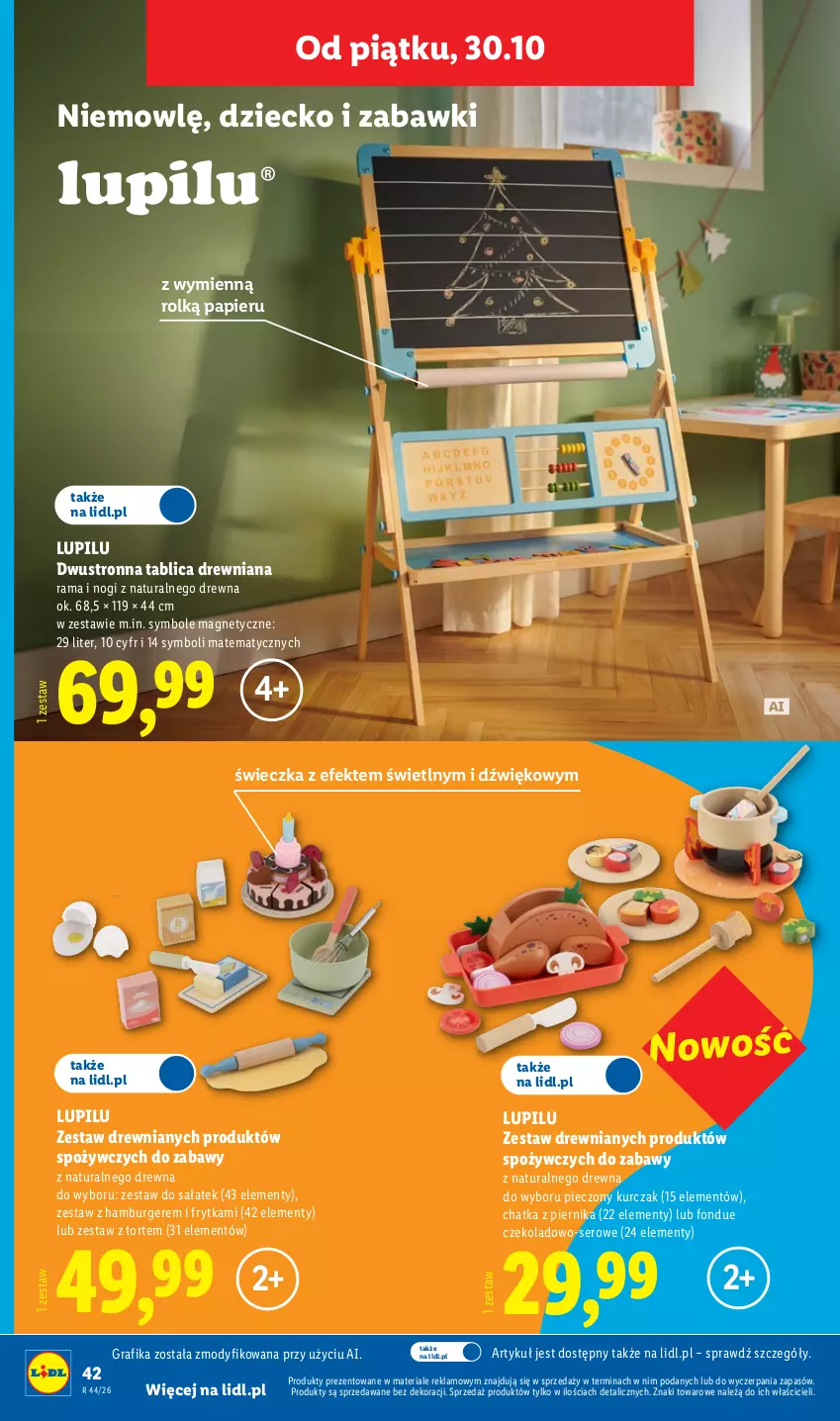 Gazetka promocyjna Lidl - Katalog - ważna 26.10 do 31.10.2026 - strona 48 - produkty: Burger, Fondue, Gra, Grafika, Hamburger, Kurczak, Papier, Piec, Piernik, Rama, Sałat, Ser