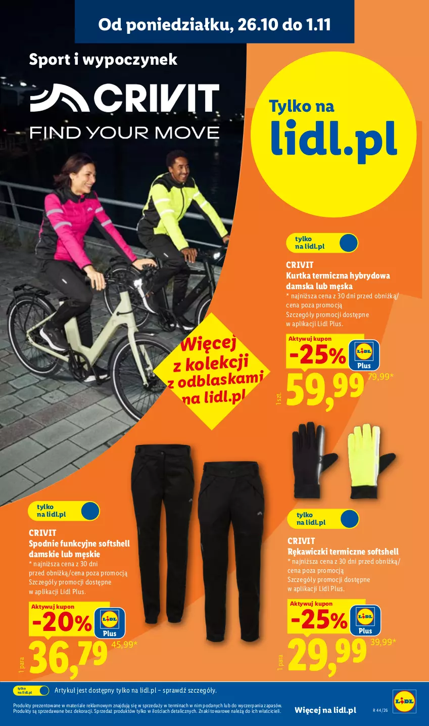 Gazetka promocyjna Lidl - Katalog - ważna 26.10 do 31.10.2026 - strona 9 - produkty: Kurtka, Por, Spodnie, Sport