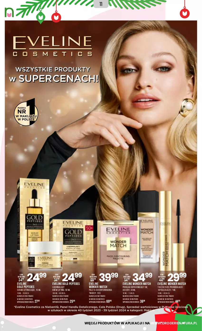 Gazetka promocyjna Drogerie Natura - Gazetka Drogerie Natura - ważna 10.12 do 28.12.2025 - strona 11 - produkty: Eveline, Paleta, Podkład, Rum, Ser, Serum, Tusz