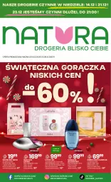 Gazetka promocyjna Drogerie Natura - Gazetka Drogerie Natura - Gazetka - ważna od 28.12 do 28.12.2025 - strona 1 - produkty: Woda perfumowana, Zestaw prezentowy, Krem do twarzy, Ser, Rum, Gra, Bielenda, Body, Balsam do ciała, Calvin Klein, Perfum, Serum, Dermika, Serum pod oczy, SESSIO, Woda, Fa