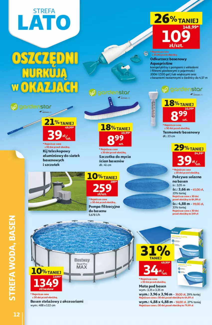 Gazetka promocyjna Auchan - 30 Lat Hipermarket - ważna 25.06 do 01.07.2026 - strona 12 - produkty: Gra, Odkurzacz, Pokrywa, Sok, Szczotka, Teleskop, Termometr