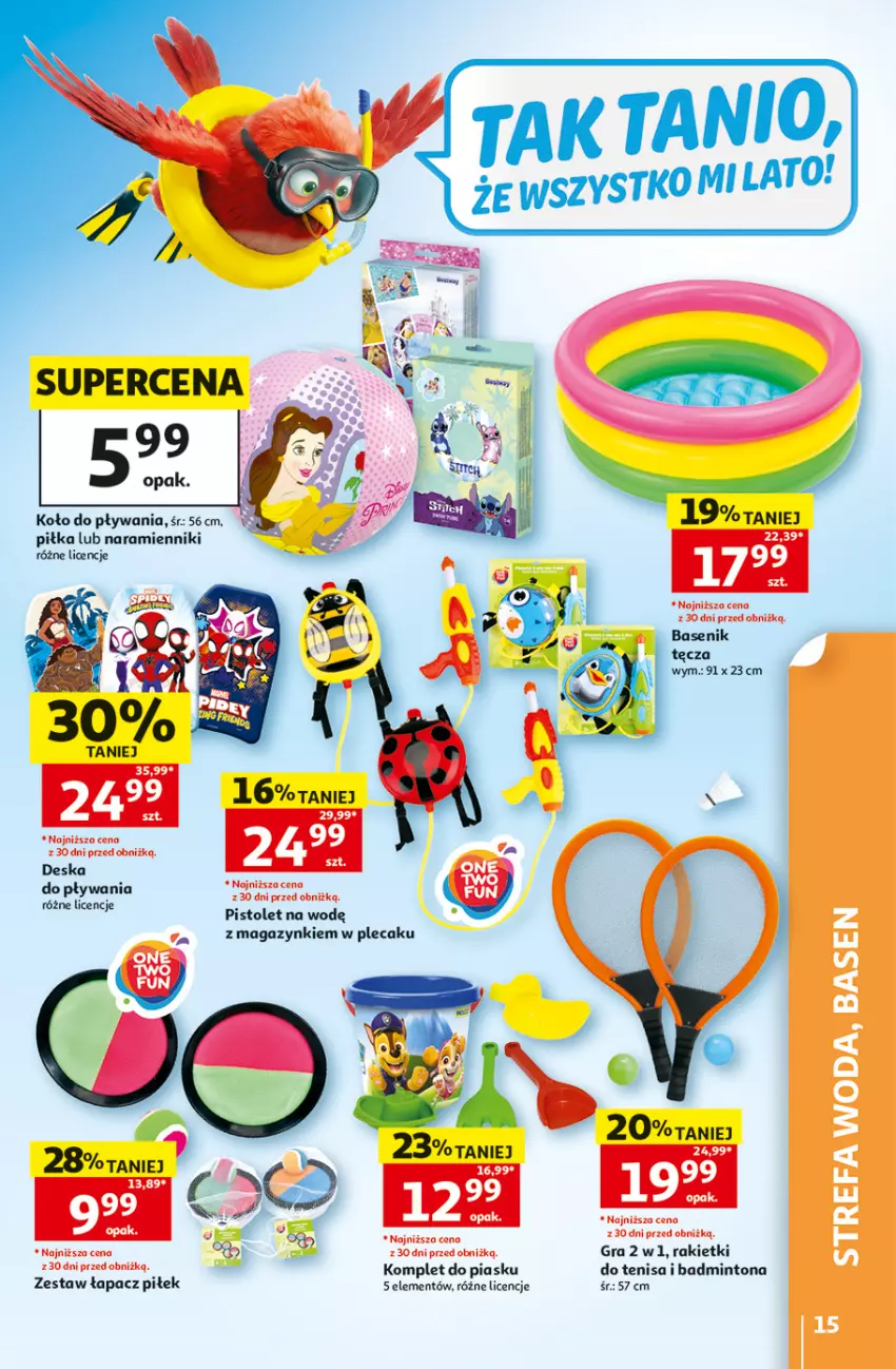 Gazetka promocyjna Auchan - 30 Lat Hipermarket - ważna 25.06 do 01.07.2026 - strona 15 - produkty: Gra, Pistolet, Plecak