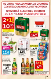 Gazetka promocyjna Auchan - 30 Lat Hipermarket - Gazetka - ważna od 01.07 do 01.07.2026 - strona 21 - produkty: Piwo, Kasztelan, Warka, Perła, Wyborowa, Mango