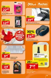 Gazetka promocyjna Auchan - 30 Lat Hipermarket - Gazetka - ważna od 01.07 do 01.07.2026 - strona 41 - produkty: Zasłona, Podkładka, Fotelik, Dzieci, Fotel, Poduszka, Olej, Podkład, Płyn do chłodnic
