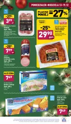 Gazetka promocyjna Aldi - Pełny katalog - Gazetka - ważna od 19.12 do 19.12.2021 - strona 9 - produkty: Krakus, Kindziuk, Kiełbasa krakowska, Filet z mintaja, Paluszki rybne, Golden Seafood, Szynka, Pieprz, Mintaj, Kiełbasa