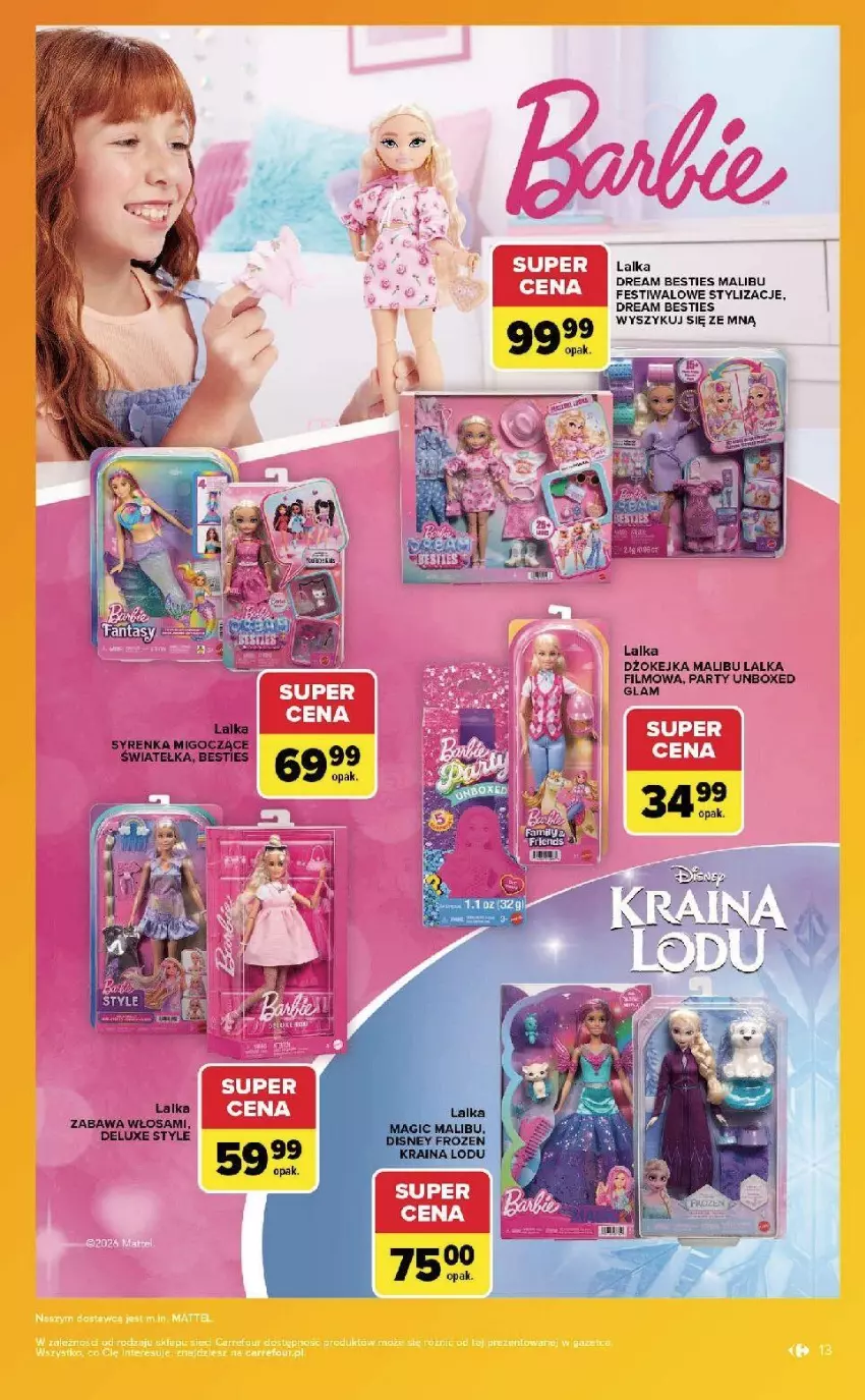 Gazetka promocyjna Carrefour - Gazetka Carrefour w SUMIE same okazje - ważna 24.08 do 05.09.2026 - strona 13 - produkty: Lalka, Malibu