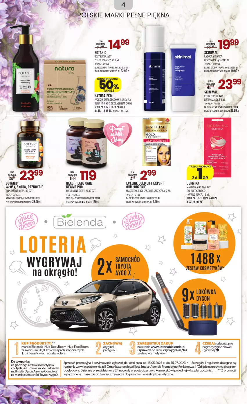 Gazetka promocyjna Drogerie Natura - Gazetka Drogerie Natura - ważna 16.05 do 29.05.2023 - strona 4 - produkty: Dermika, Eveline, Kolagen, Krem na dzień, Krem na dzień i na noc, Mars, Suplement diety