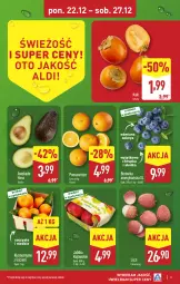 Gazetka promocyjna Aldi - Pełna oferta - Gazetka - ważna od 27.12 do 27.12.2025 - strona 3 - produkty: Kujawski, Borówka, Borówka amerykańska, Klementynki, SEKO, Kaki, Pomarańcze, Liczi, Jabłka