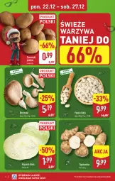 Gazetka promocyjna Aldi - Pełna oferta - Gazetka - ważna od 27.12 do 27.12.2025 - strona 4 - produkty: Warzywa, Top, Ziemniaki, Fasola, Boczniak, Fa