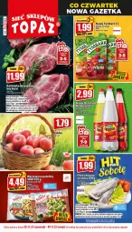 Gazetka promocyjna Topaz - Gazetka - Gazetka - ważna od 09.11 do 09.11.2022 - strona 1 - produkty: Top, Karkówka wieprzowa, Oranżada, Hellena, Tymbark, Waga, Napój, Hortex, Fa