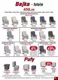 Gazetka promocyjna Bodzio - Gazetka - ważna od 30.09 do 30.09.2022 - strona 119 - produkty: Puf, Gra, Granat, Fotel, Fa
