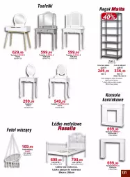 Gazetka promocyjna Bodzio - Gazetka - ważna od 30.09 do 30.09.2022 - strona 131 - produkty: Konsola, Materac, Tera, Regał, Toaletka, Półka, Fotel