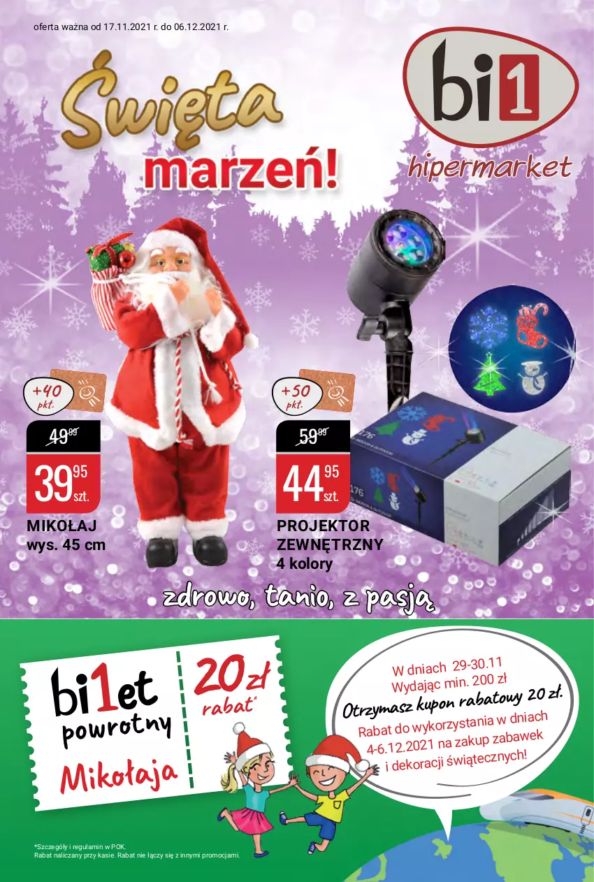 Gazetka promocyjna Bi1 - Święta marzeń - ważna 17.11 do 06.12.2021 - strona 1