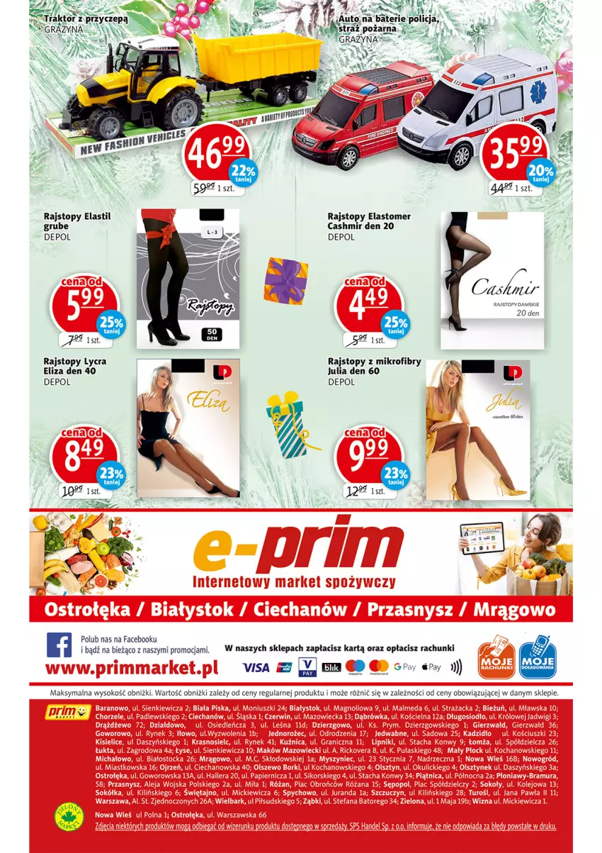 Gazetka promocyjna Prim Market - Gazetka - ważna 16.12 do 24.12.2021 - strona 20 - produkty: Fa, Rajstopy, Top