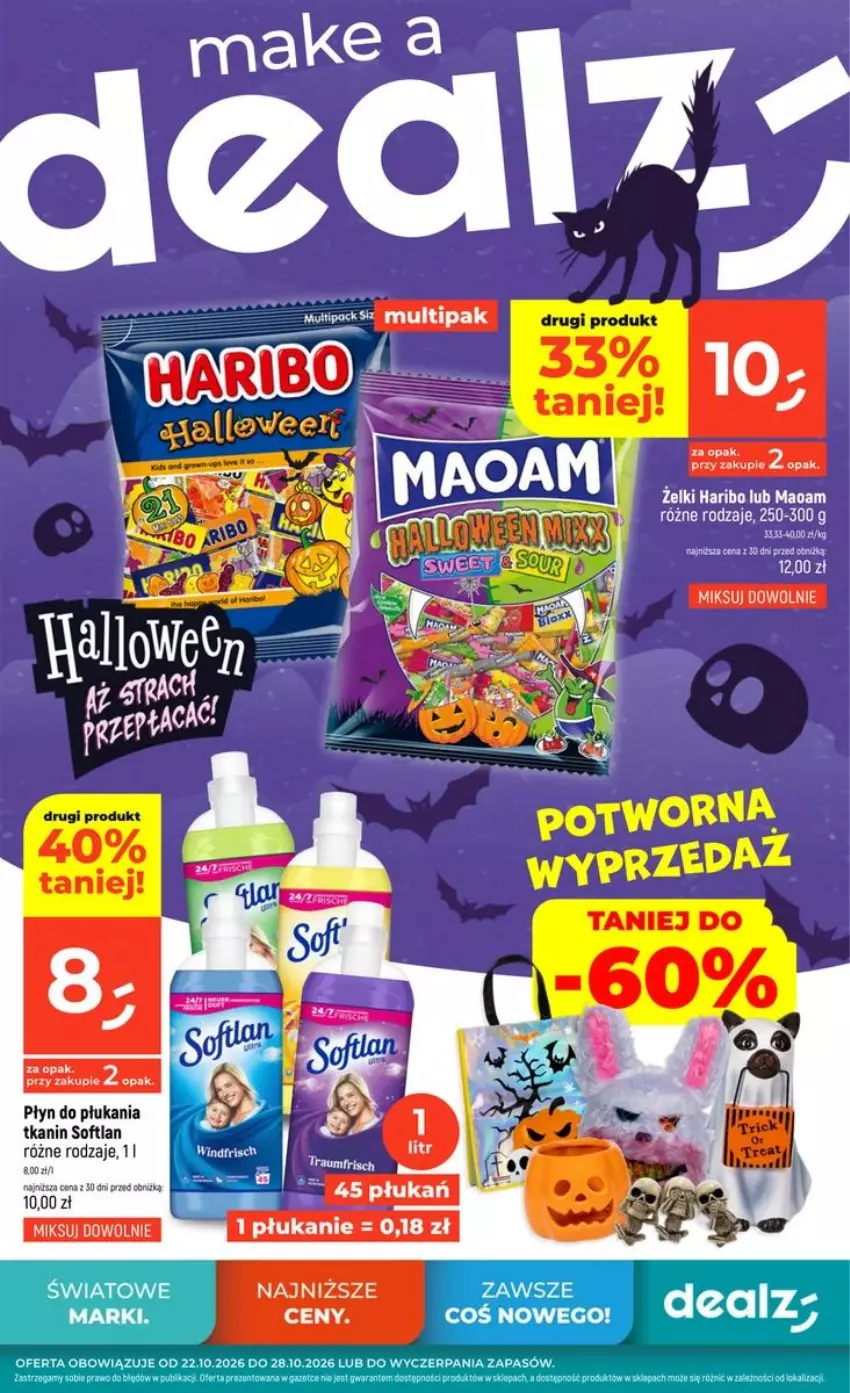 Gazetka promocyjna Dealz - NOWA GAZETKA - ważna 22.10 do 28.10.2026 - strona 1 - produkty: Płyn do płukania