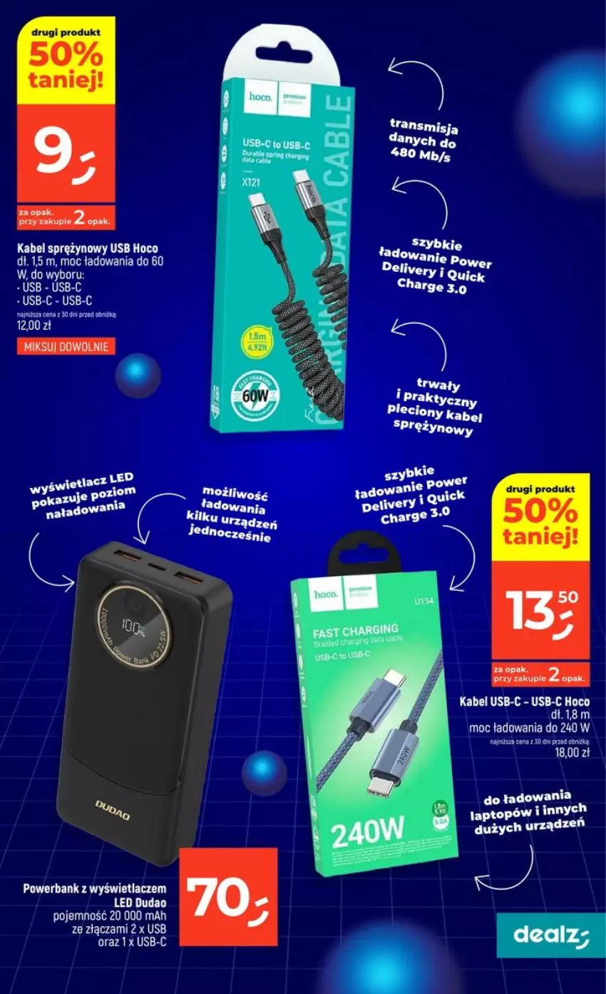 Gazetka promocyjna Dealz - NOWA GAZETKA - ważna 22.10 do 28.10.2026 - strona 53 - produkty: AEG, Duda, EPEE, Fa, Kabel USB, Powerbank, Top