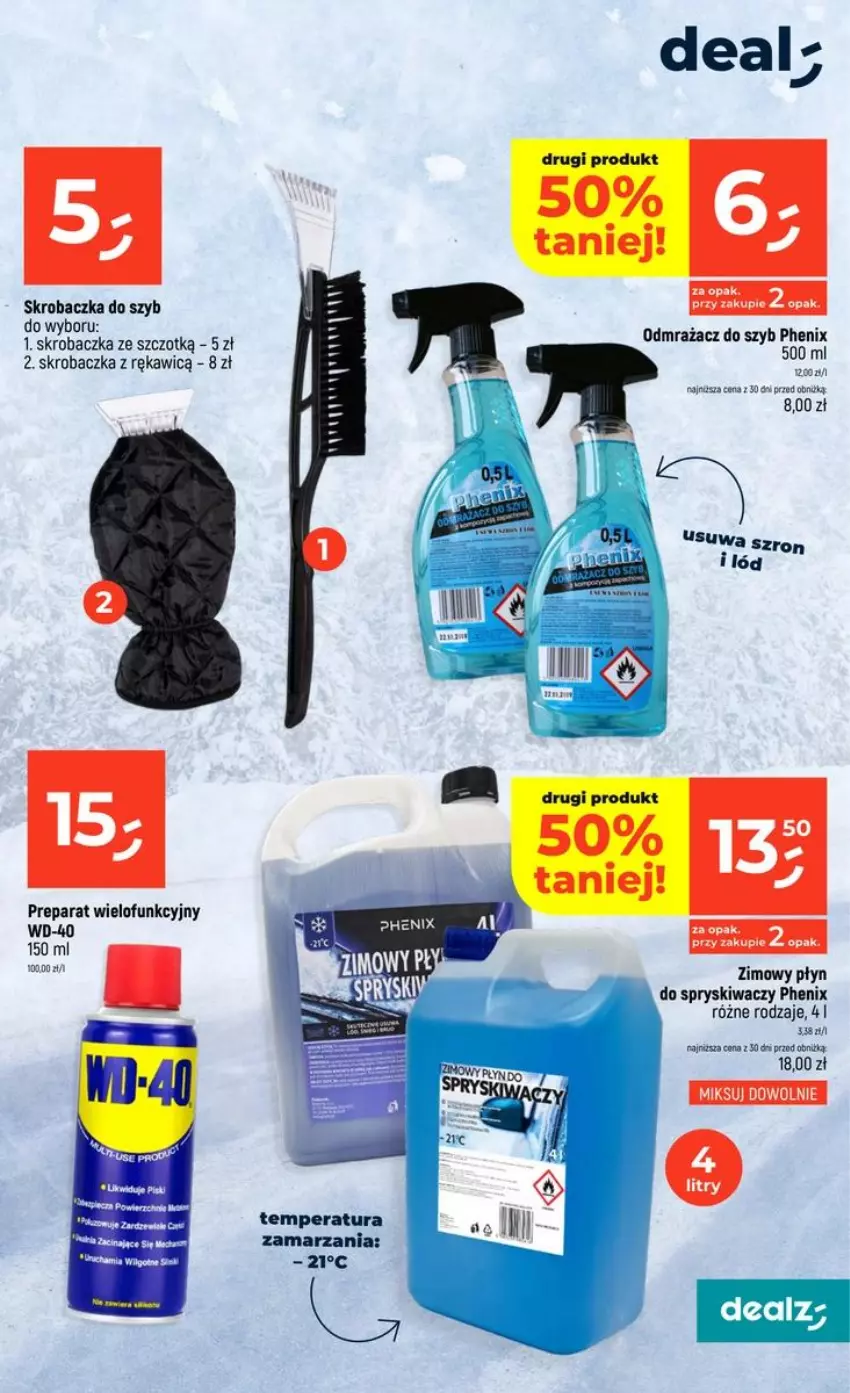 Gazetka promocyjna Dealz - NOWA GAZETKA - ważna 22.10 do 28.10.2026 - strona 55 - produkty: Odmrażacz do szyb, Płyn do spryskiwaczy, Skrobaczka, WD-40