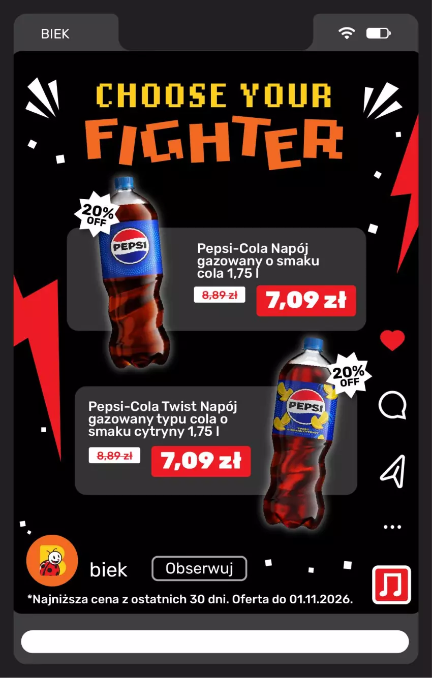 Gazetka promocyjna Biedronka - BIEK - ważna 30.10 do 06.11.2026 - strona 14 - produkty: Cytryny, Napój, Napój gazowany, Pepsi