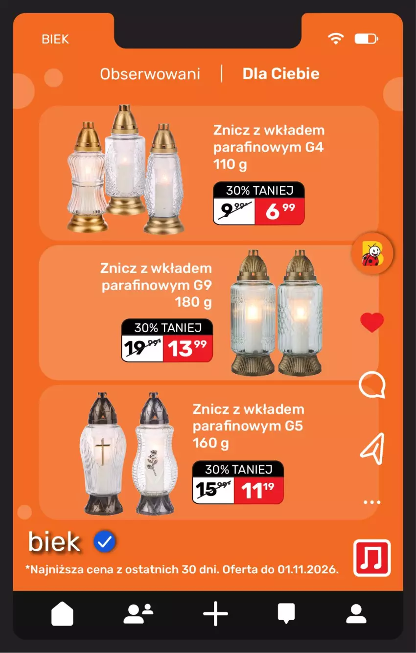 Gazetka promocyjna Biedronka - BIEK - ważna 30.10 do 06.11.2026 - strona 17 - produkty: Ser, Znicz