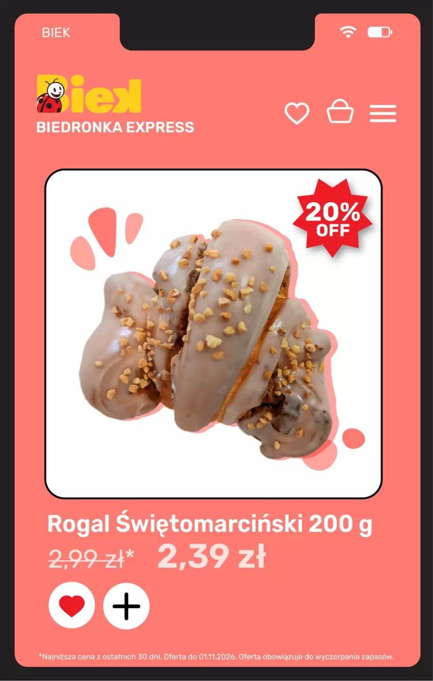 Gazetka promocyjna Biedronka - BIEK - ważna 30.10 do 06.11.2026 - strona 21 - produkty: Rogal