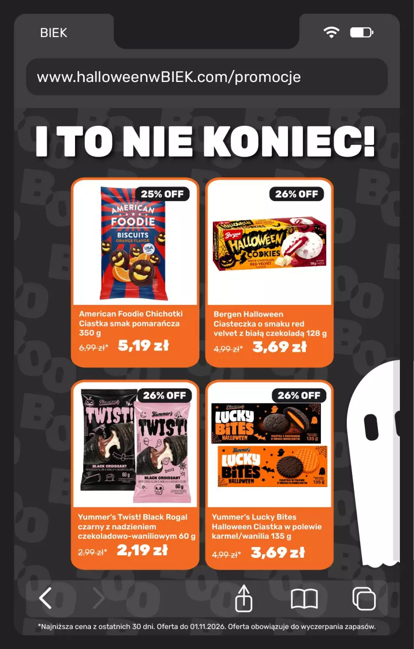 Gazetka promocyjna Biedronka - BIEK - ważna 30.10 do 06.11.2026 - strona 8 - produkty: Ciastka, Croissant, Kije, Lack, LG, Rogal, Velvet