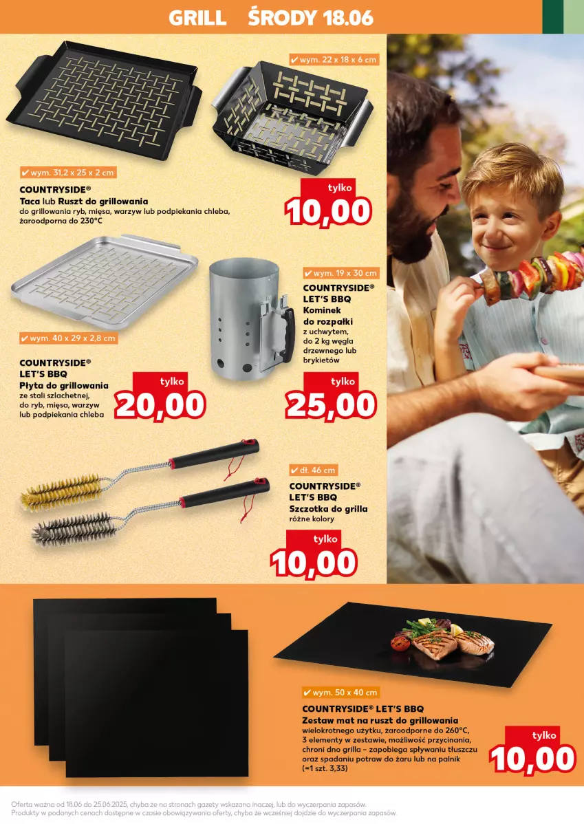 Gazetka promocyjna Kaufland - Kaufland - ważna 18.06 do 25.06.2025 - strona 19 - produkty: Chleb, Grill, Kominek, Płyta, Por, Szczotka, Taca