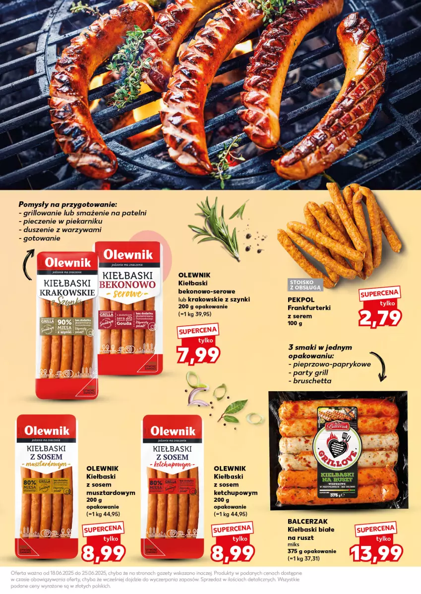 Gazetka promocyjna Kaufland - Kaufland - ważna 18.06 do 25.06.2025 - strona 5 - produkty: Beko, Frankfurterki, Grill, Ketchup, Kiełbaski białe, Mus, Olewnik, Pekpol, Piec, Piekarnik, Pieprz, Ser, Sos, Warzywa