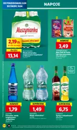 Gazetka promocyjna Lidl - GAZETKA - Gazetka - ważna od 10.04 do 10.04.2024 - strona 38 - produkty: Mus, Napoje, Muszynianka, Syrop, Woda mineralna, Woda, Magnez