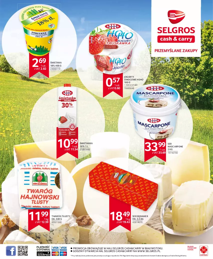 Gazetka promocyjna Selgros - Extra Oferta - ważna 01.09 do 30.09.2021 - strona 35 - produkty: Jogurt, LG, Mascarpone, Sejdamer, Ser, Sok, Twaróg, Twaróg tłusty