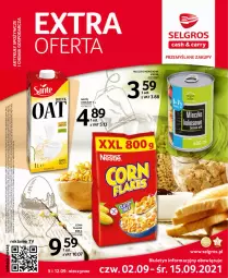 Gazetka promocyjna Selgros - Extra Oferta - Gazetka - ważna od 30.09 do 30.09.2021 - strona 1 - produkty: Corn flakes, Tran, Mleczko, Napój, Kokos, LG, Fa