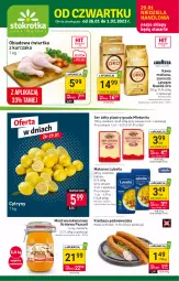 Gazetka promocyjna Stokrotka - Supermarket - Gazetka - ważna od 01.02 do 01.02.2023 - strona 1 - produkty: Kurczak, Lubella, Makaron, Ser, Bell, Cytryny, Kawa mielona, Kawa, Kiełbasa podwawelska, Mlekovita, Wawel, Miód, Lavazza, Bella, Gouda, Kiełbasa, Mleko