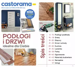 Gazetka promocyjna Castorama - Gazetka Castorama - Gazetka - ważna od 29.08 do 29.08.2021 - strona 1 - produkty: Materiały budowlane, Rama, Kuchnia, Ogrzewanie, Drzwi, Przewodnik, Astor, Gres, Lazur, Merci, Podkład, Fa