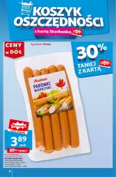 Gazetka promocyjna Auchan - Gazetka CENY W DÓŁ Hipermarket Auchan - Gazetka - ważna od 10.07 do 10.07.2024 - strona 4 - produkty: Parówki