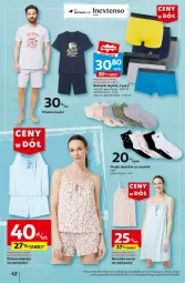 Gazetka promocyjna Auchan - Gazetka CENY W DÓŁ Hipermarket Auchan - Gazetka - ważna od 10.07 do 10.07.2024 - strona 50 - produkty: Top, Ser, Kosz, Koszulka, Bokserki, Piżama