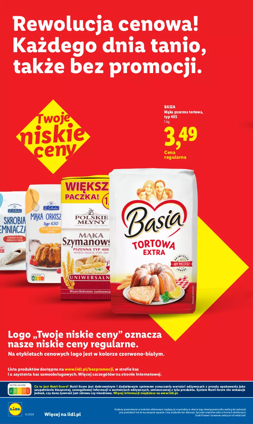 Gazetka promocyjna Lidl - Rewolucja cenowa! - ważna 08.07 do 31.08.2026 - strona 14 - produkty: Basia, Mąka, Mąka pszenna