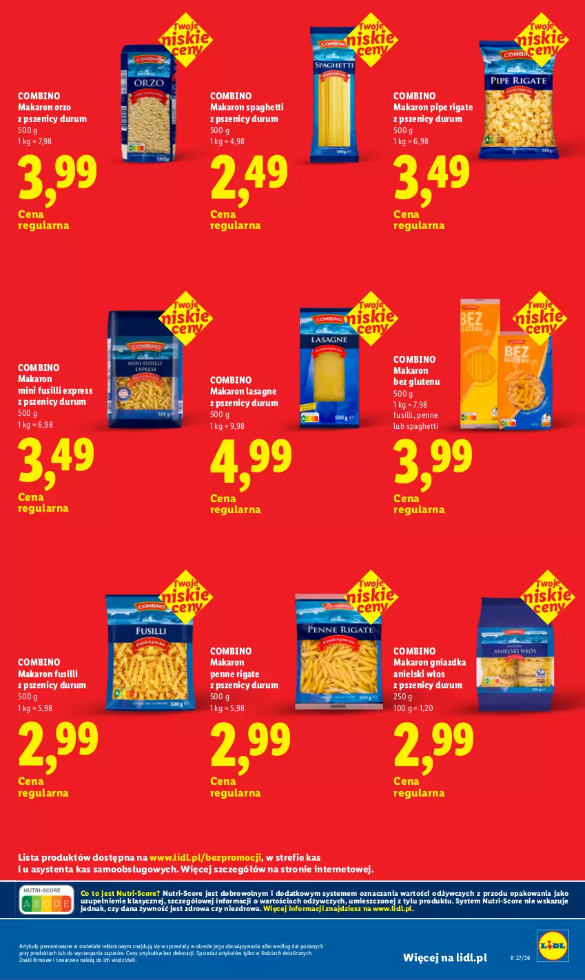 Gazetka promocyjna Lidl - Rewolucja cenowa! - ważna 08.07 do 31.08.2026 - strona 19 - produkty: Lasagne, Makaron, Penne, Rum, Spaghetti