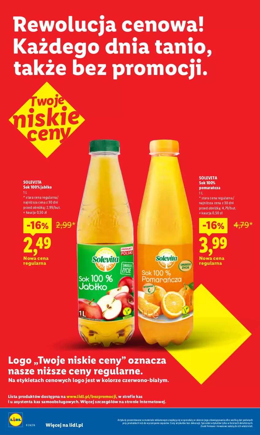 Gazetka promocyjna Lidl - Rewolucja cenowa! - ważna 08.07 do 31.08.2026 - strona 2 - produkty: Sok