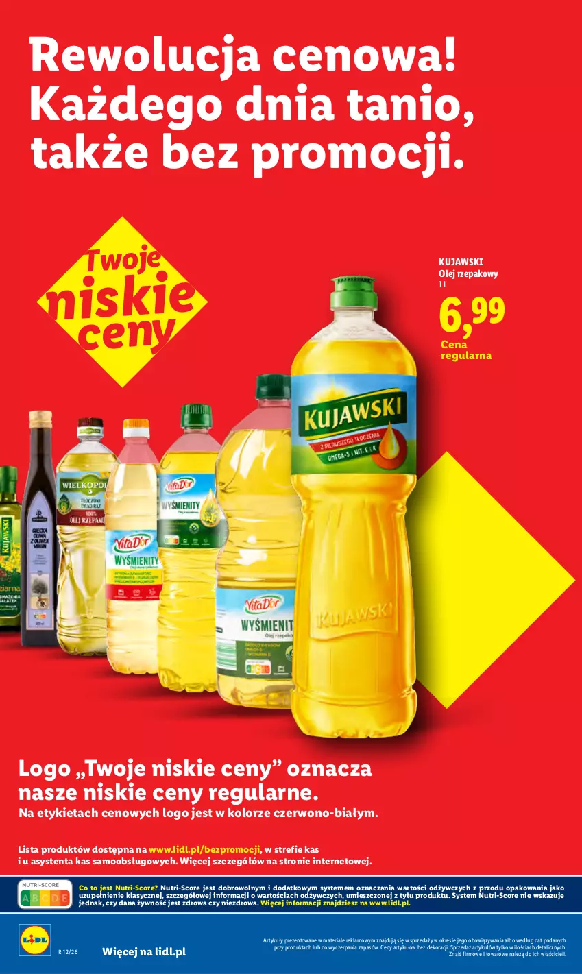 Gazetka promocyjna Lidl - Rewolucja cenowa! - ważna 08.07 do 31.08.2026 - strona 24 - produkty: Kujawski, Olej, Olej rzepakowy