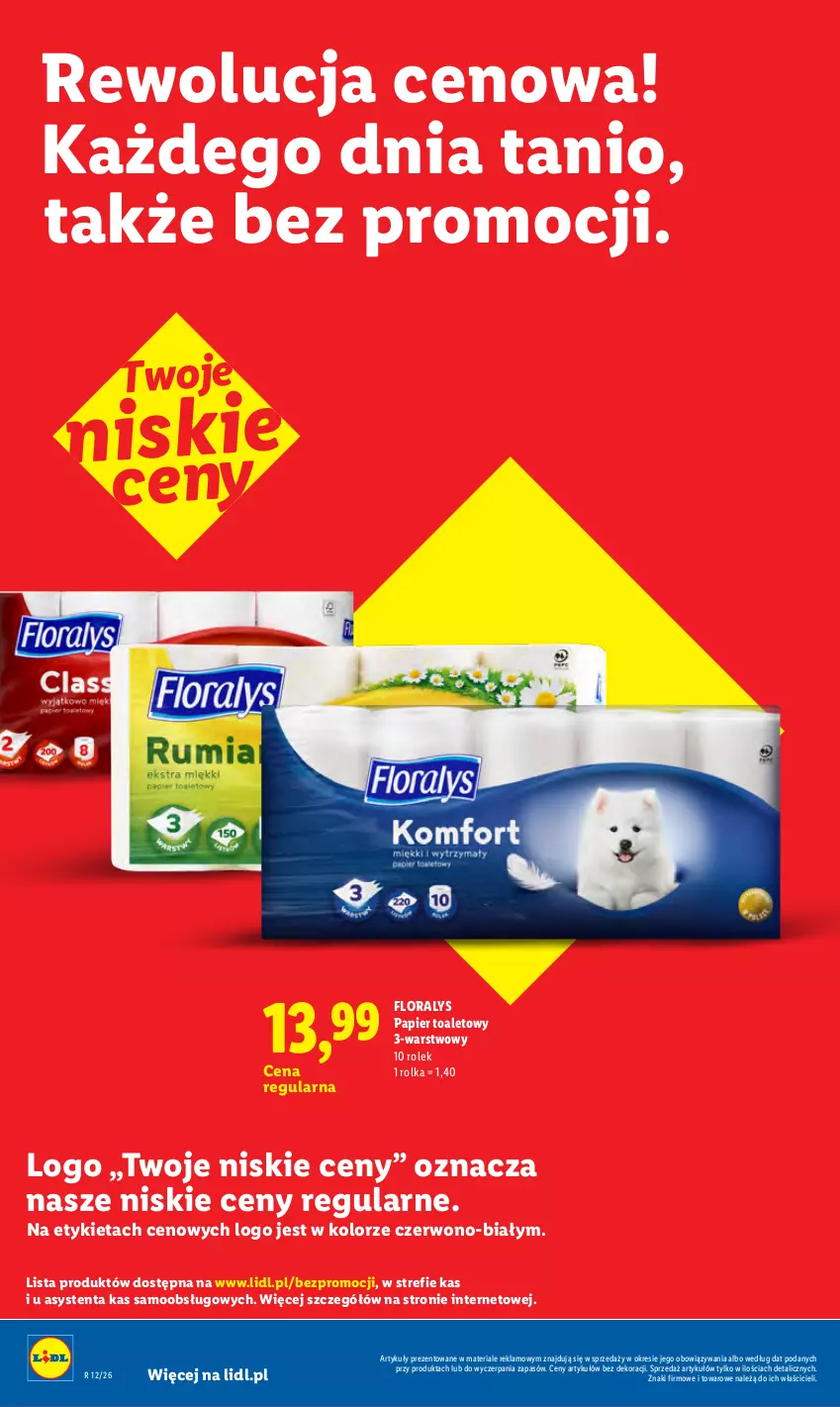 Gazetka promocyjna Lidl - Rewolucja cenowa! - ważna 08.07 do 31.08.2026 - strona 28 - produkty: Flora, Papier, Papier toaletowy